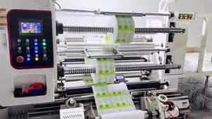Shrink sleeve slitting machine